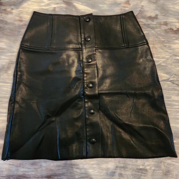 Wilfred mini faux leather skirt, Size 0 - Picture 1 of 4